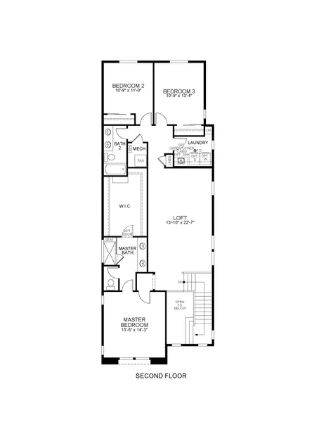 5802 N Perth Street floor plan diagram 2