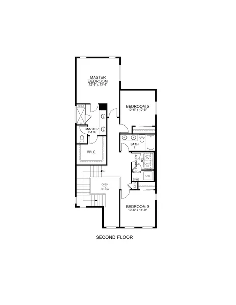 5804 N Perth Street floor plan diagram 2