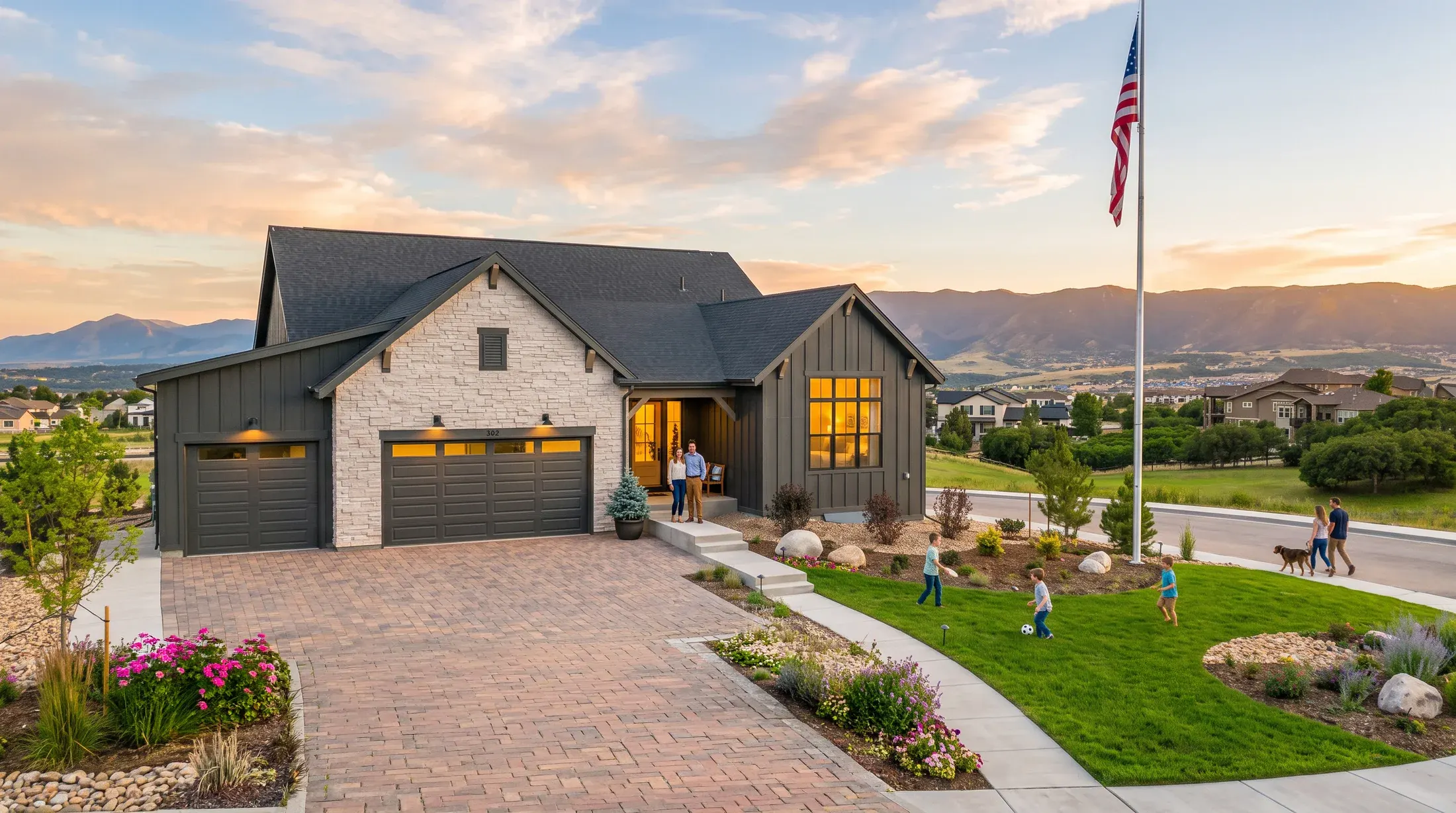 McStain neighborhood homes and surroundings at Jackson Creek in Monument, CO 80132