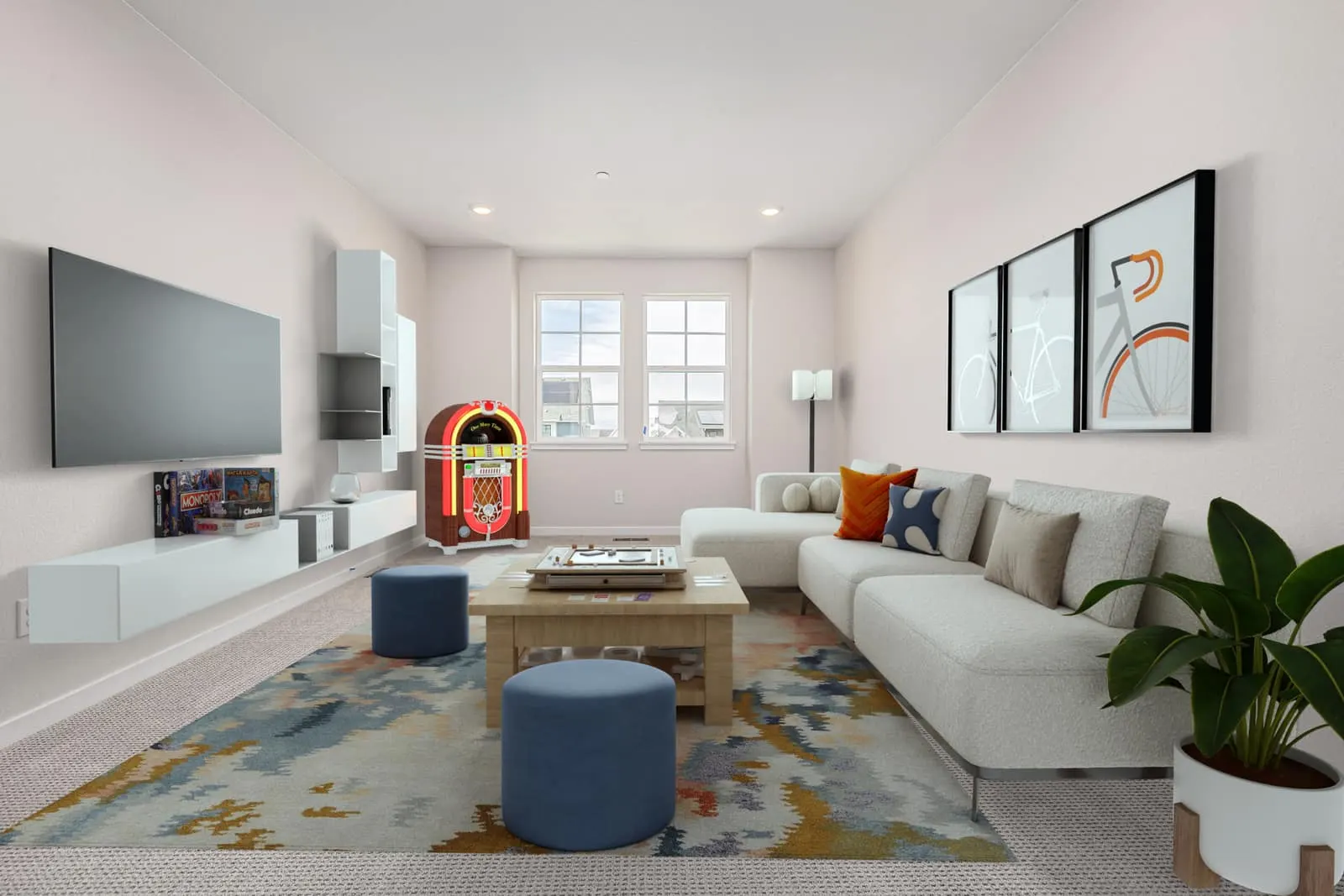 Living room seating area at 1898 Hickory Ave in Westerly, Erie, Colorado