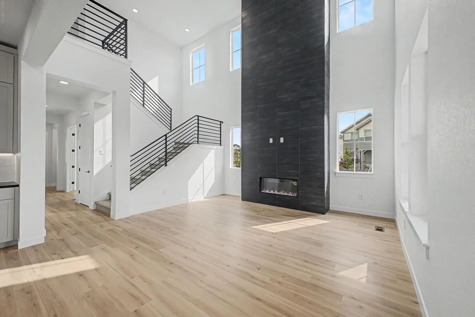 Open living area and kitchen at 1771 Chestnut Avenue in Westerly, Erie, Colorado