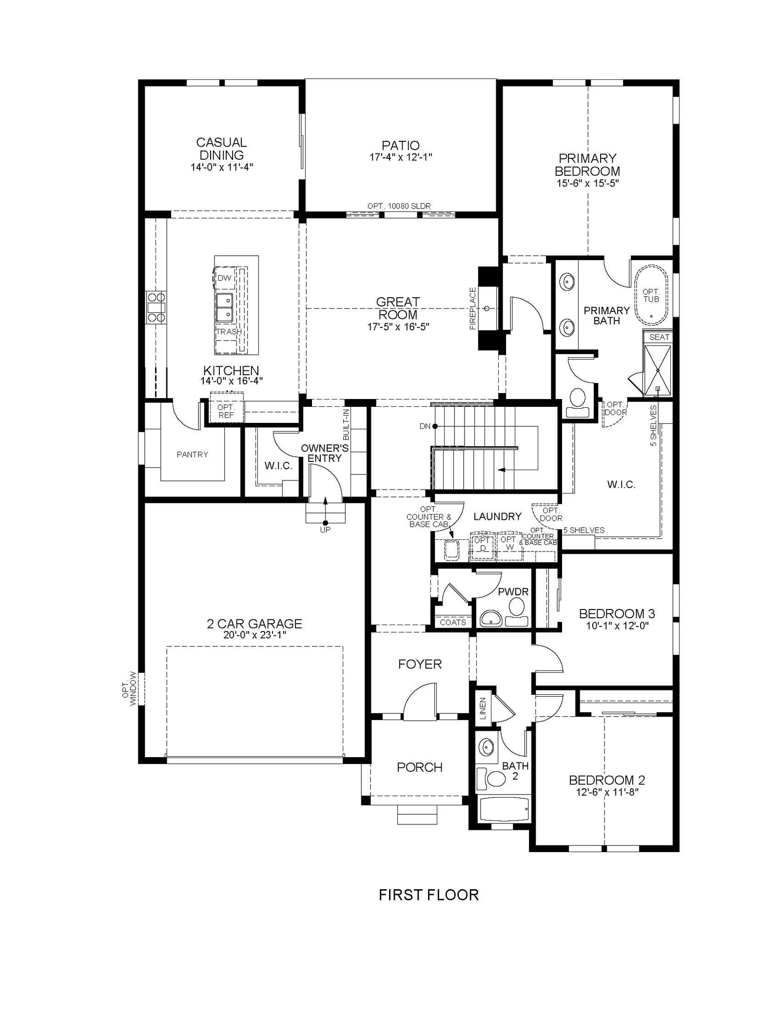 The Avalon floor plan 1