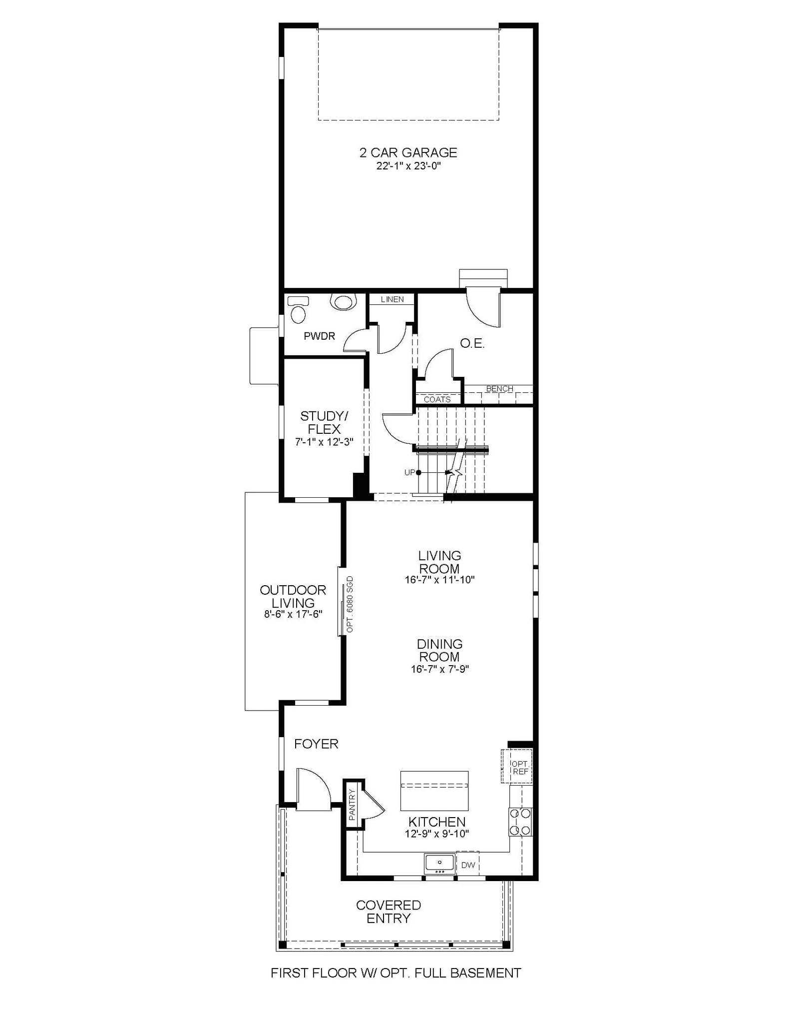 The Avon, Optional First Floor with Full Basement
