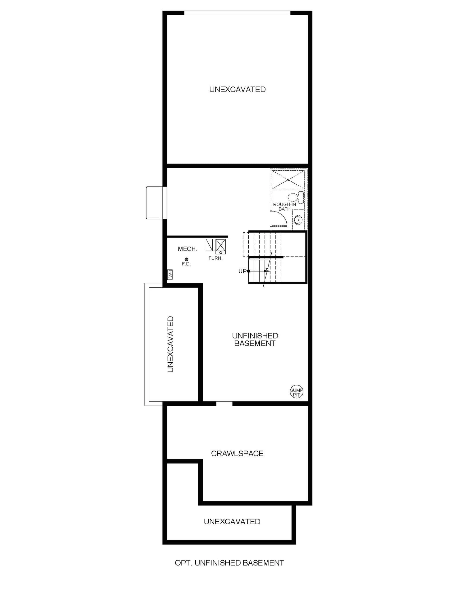 The Avon, Optional Unfinished Basement