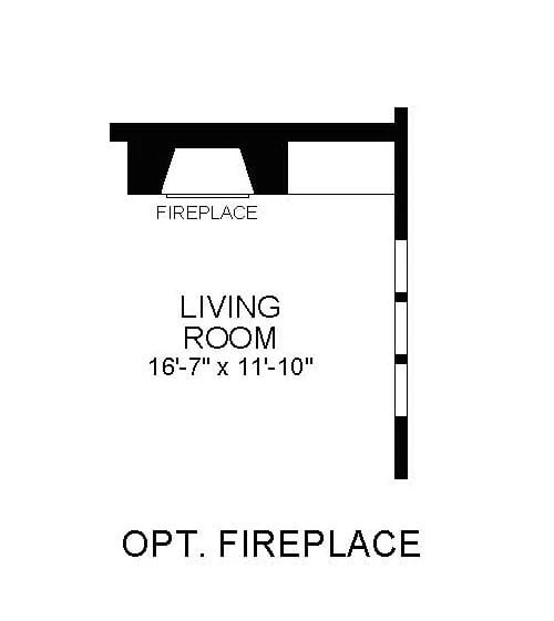 The Avon, Optional Fireplace
