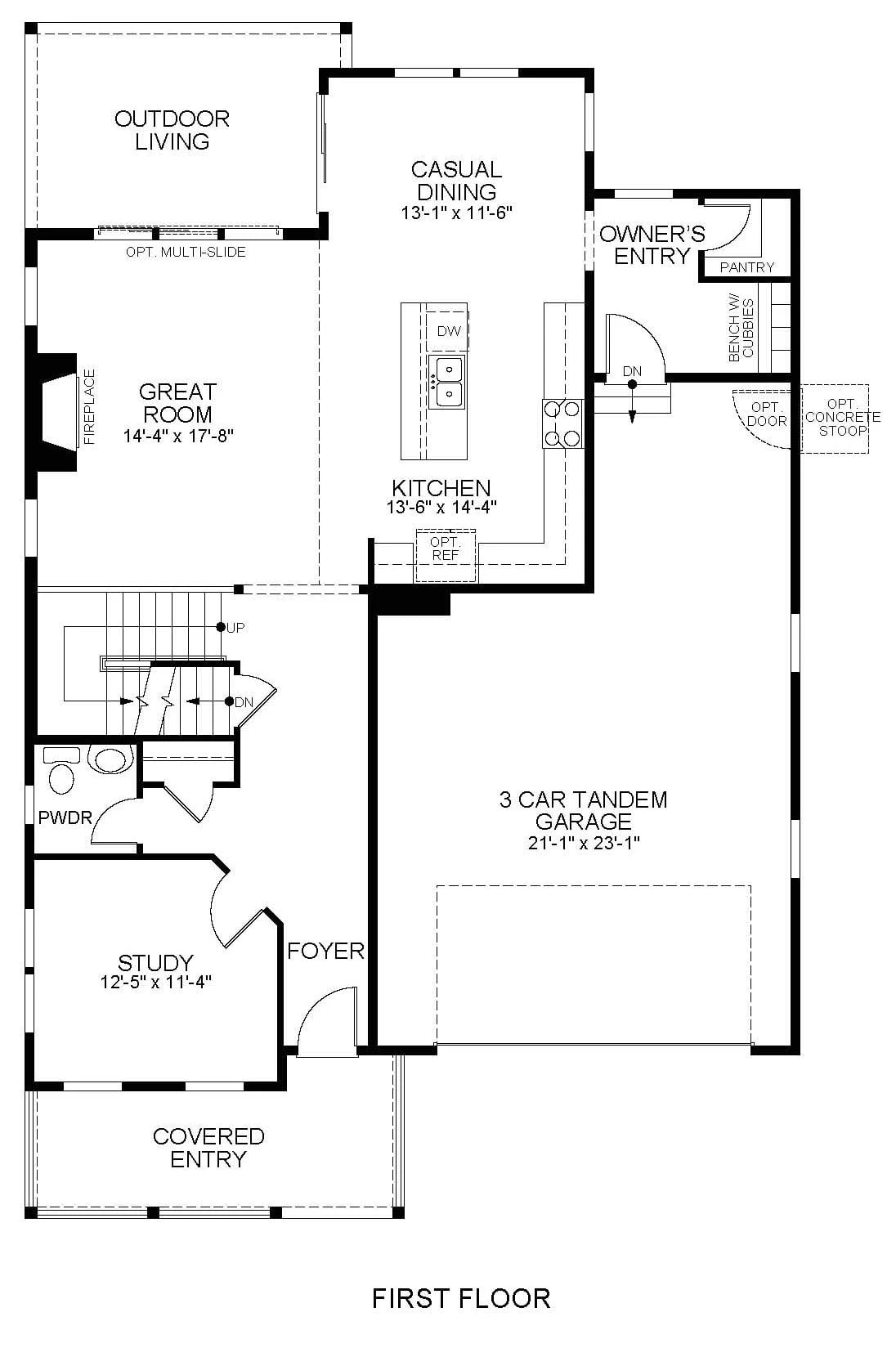 The Canyon floor plan 1