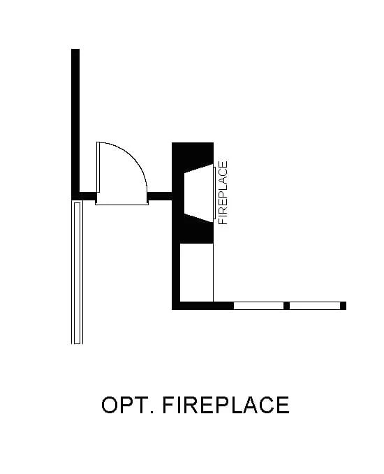 The Carbondale, Optional Fireplace