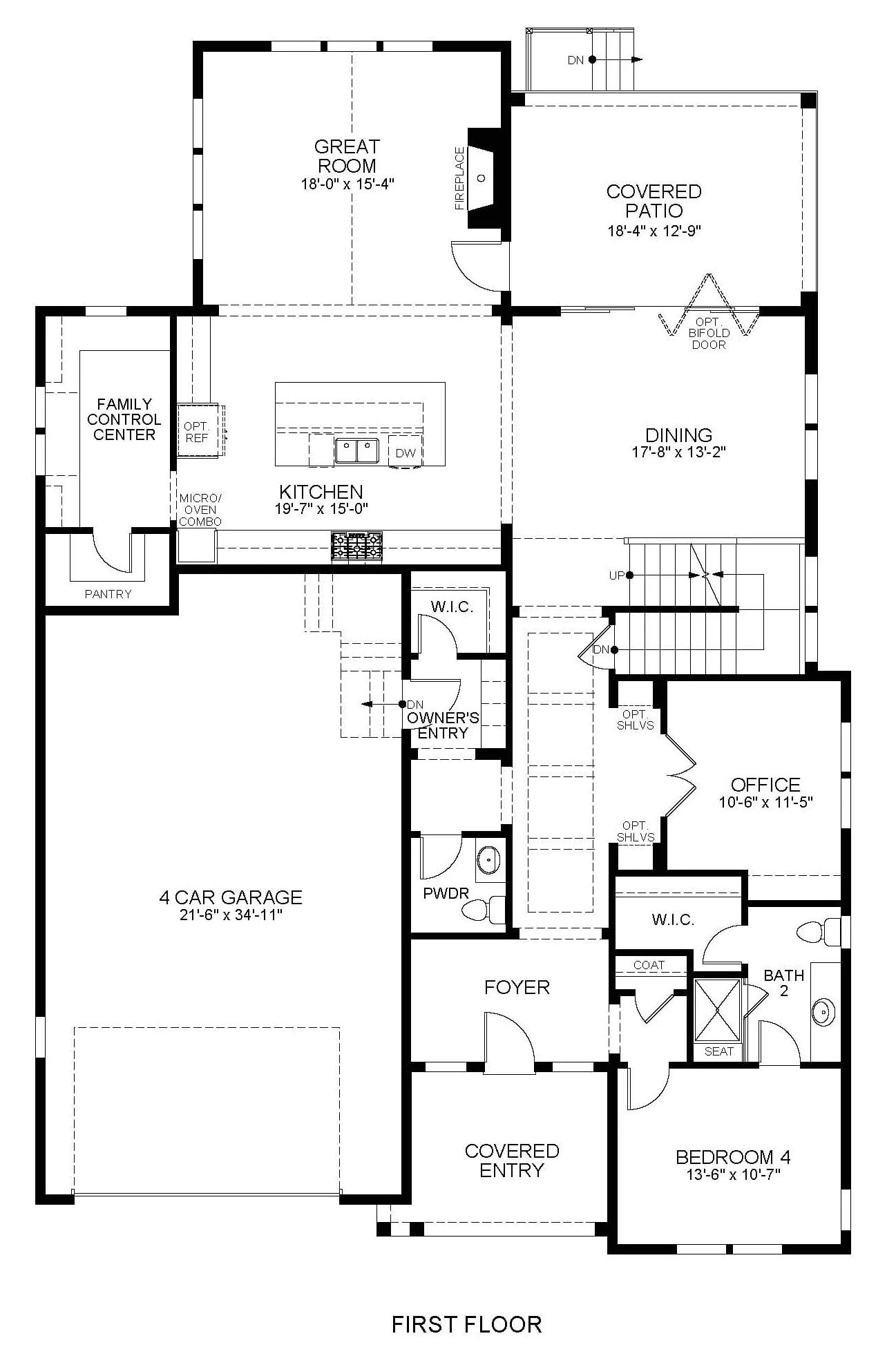 The Chateau floor plan 1