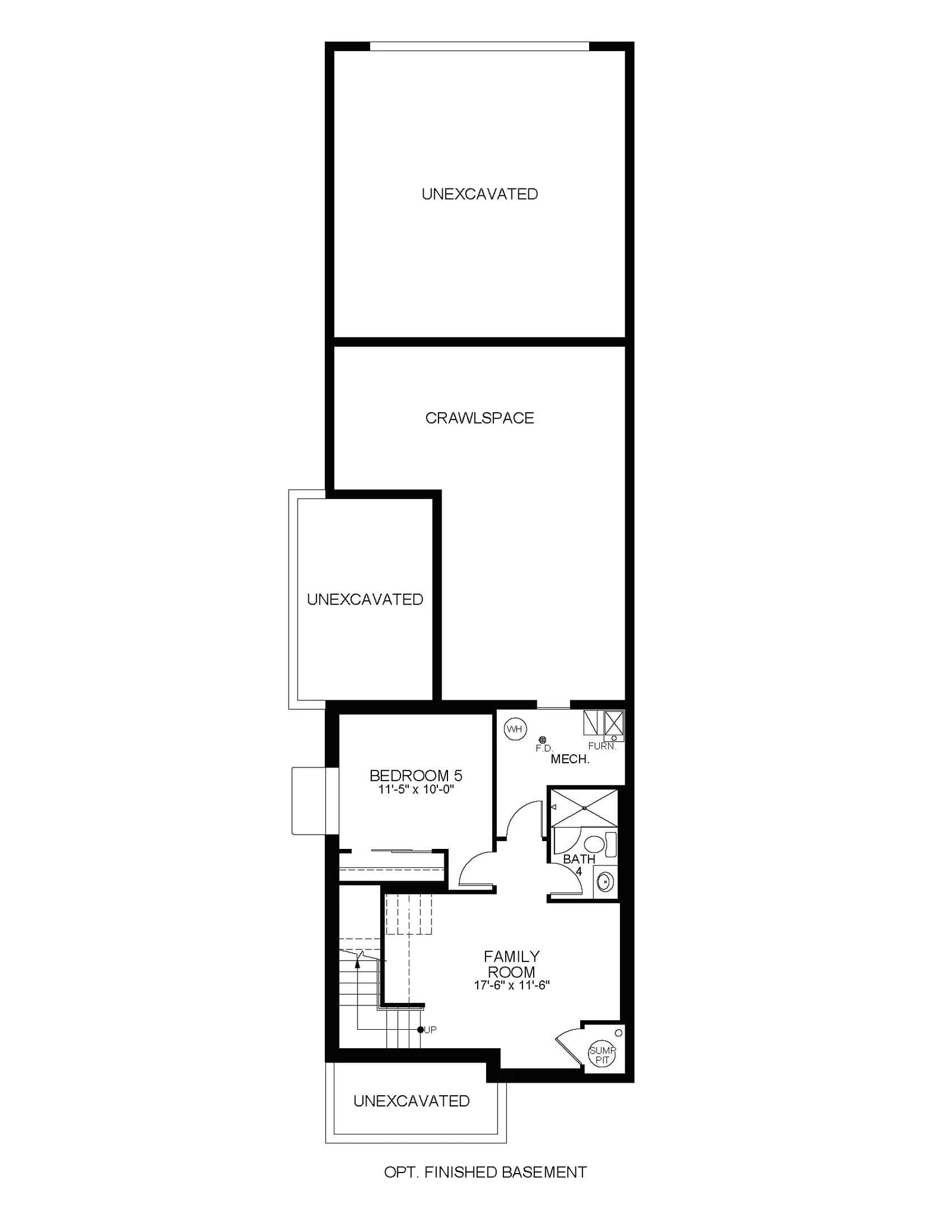 The Dillion, Optional Finished Basement