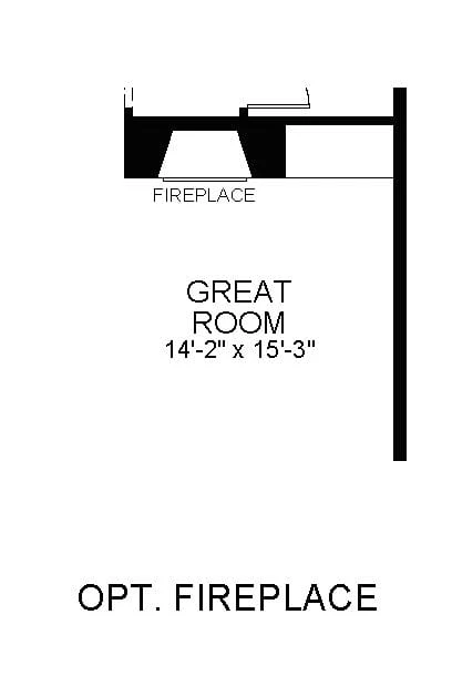 The Dillion, Optional Fireplace