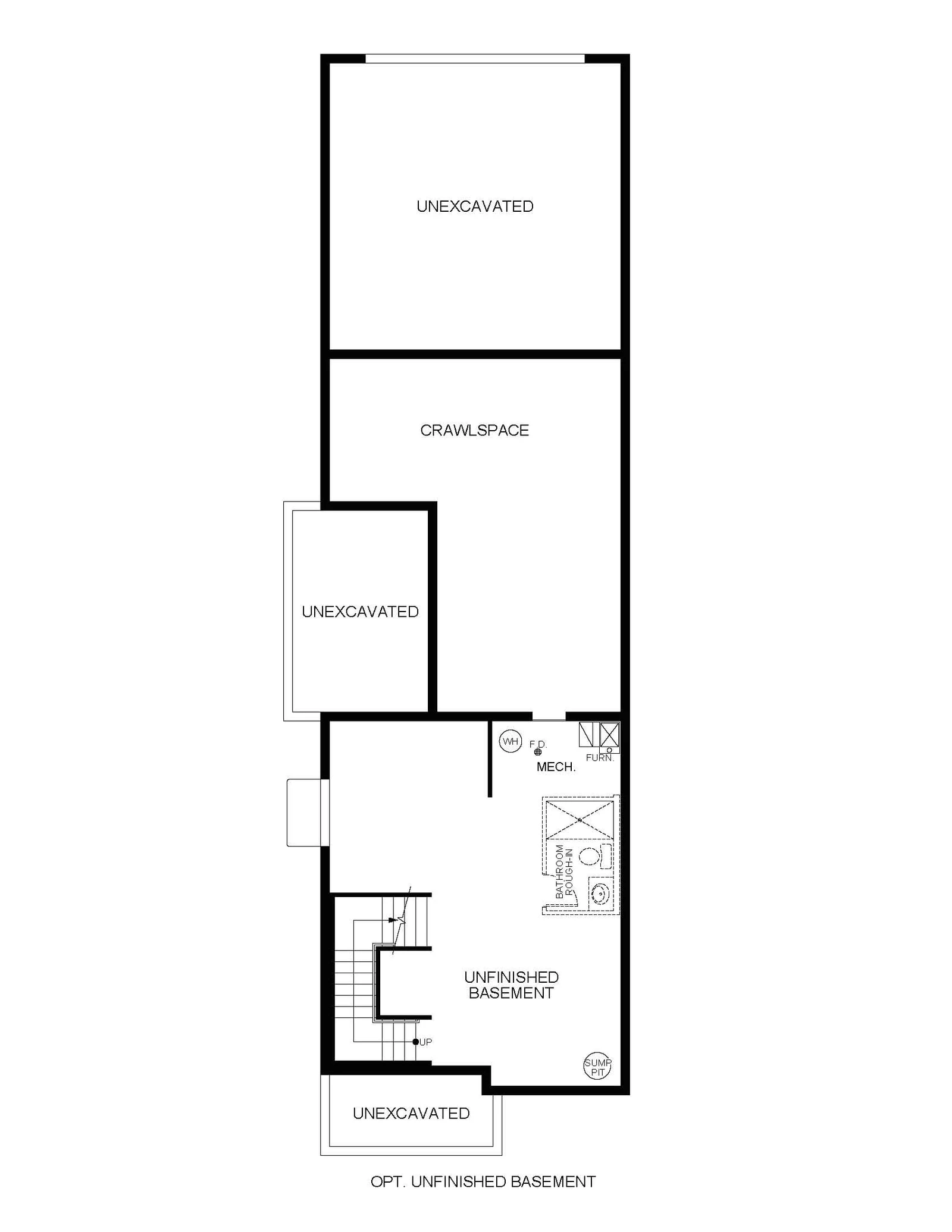 The Dillion, Optional Unfinished Basement