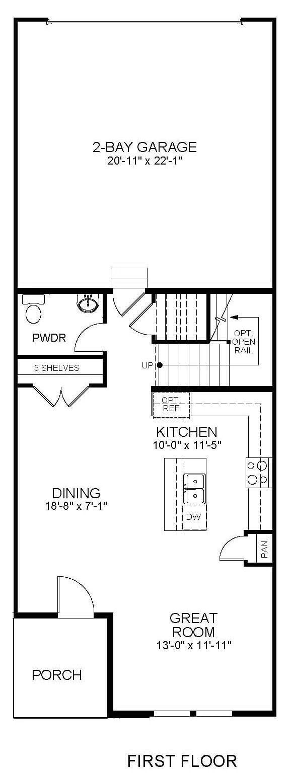 The Glenwood floor plan 1