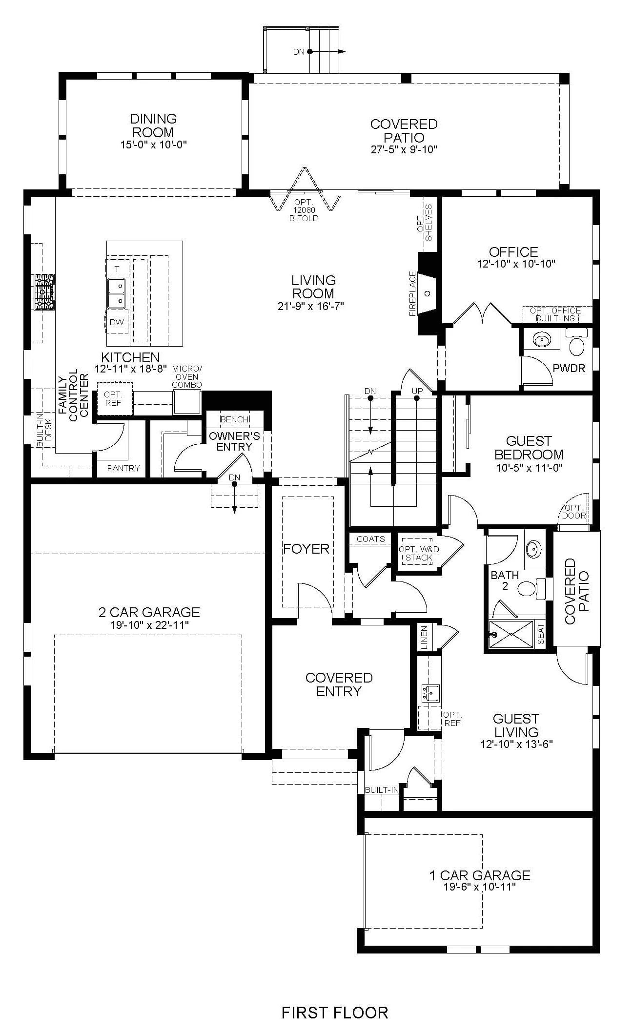 The Luxe floor plan 1