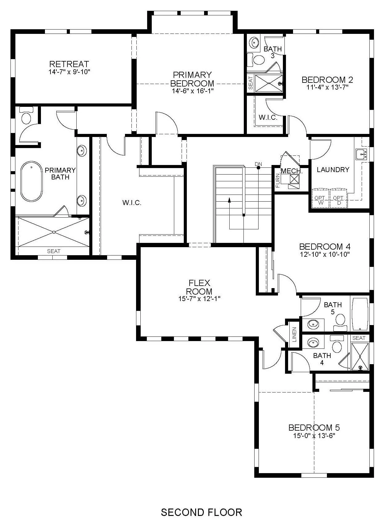 The Luxe floor plan 2