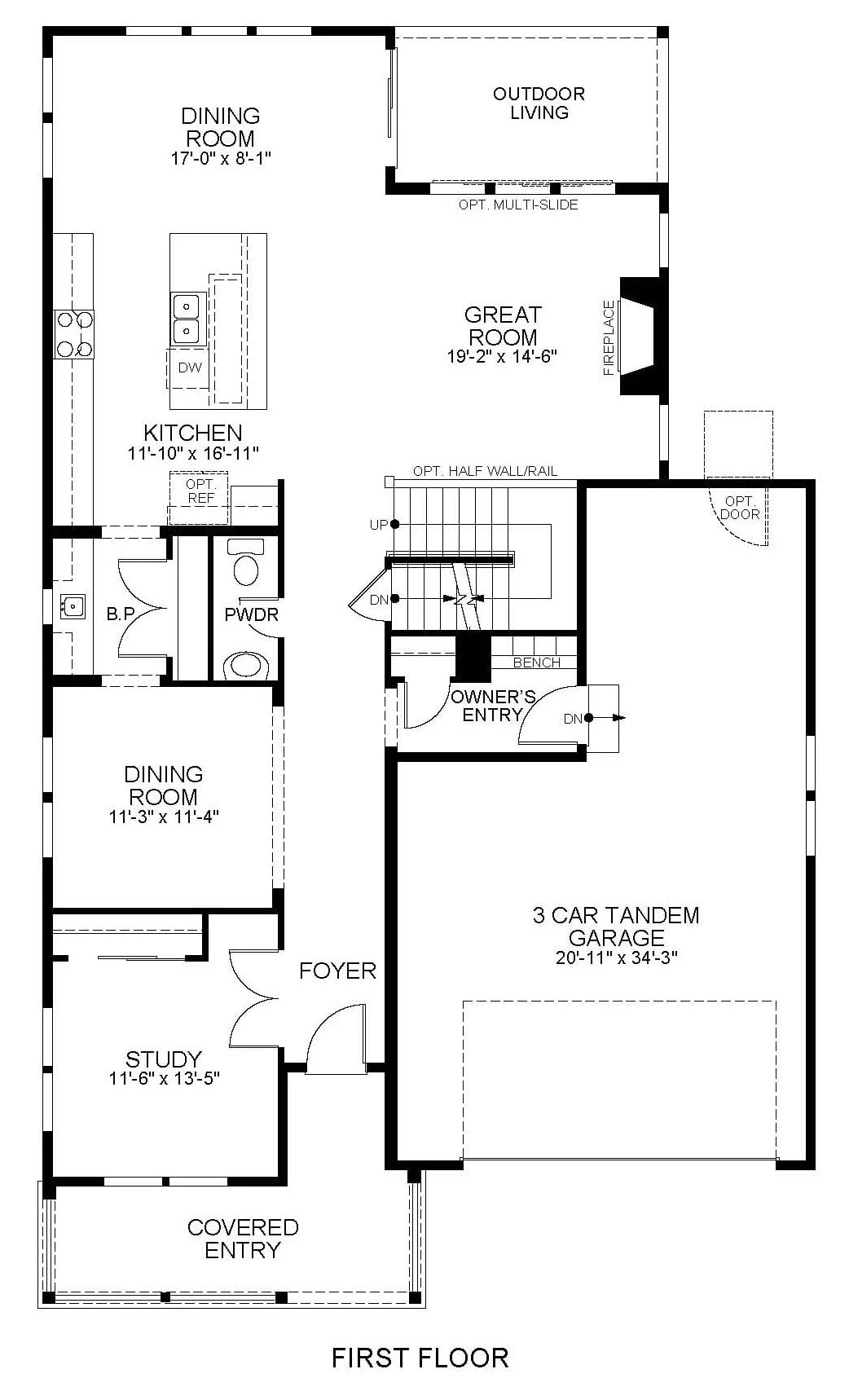 The Meadow floor plan 1