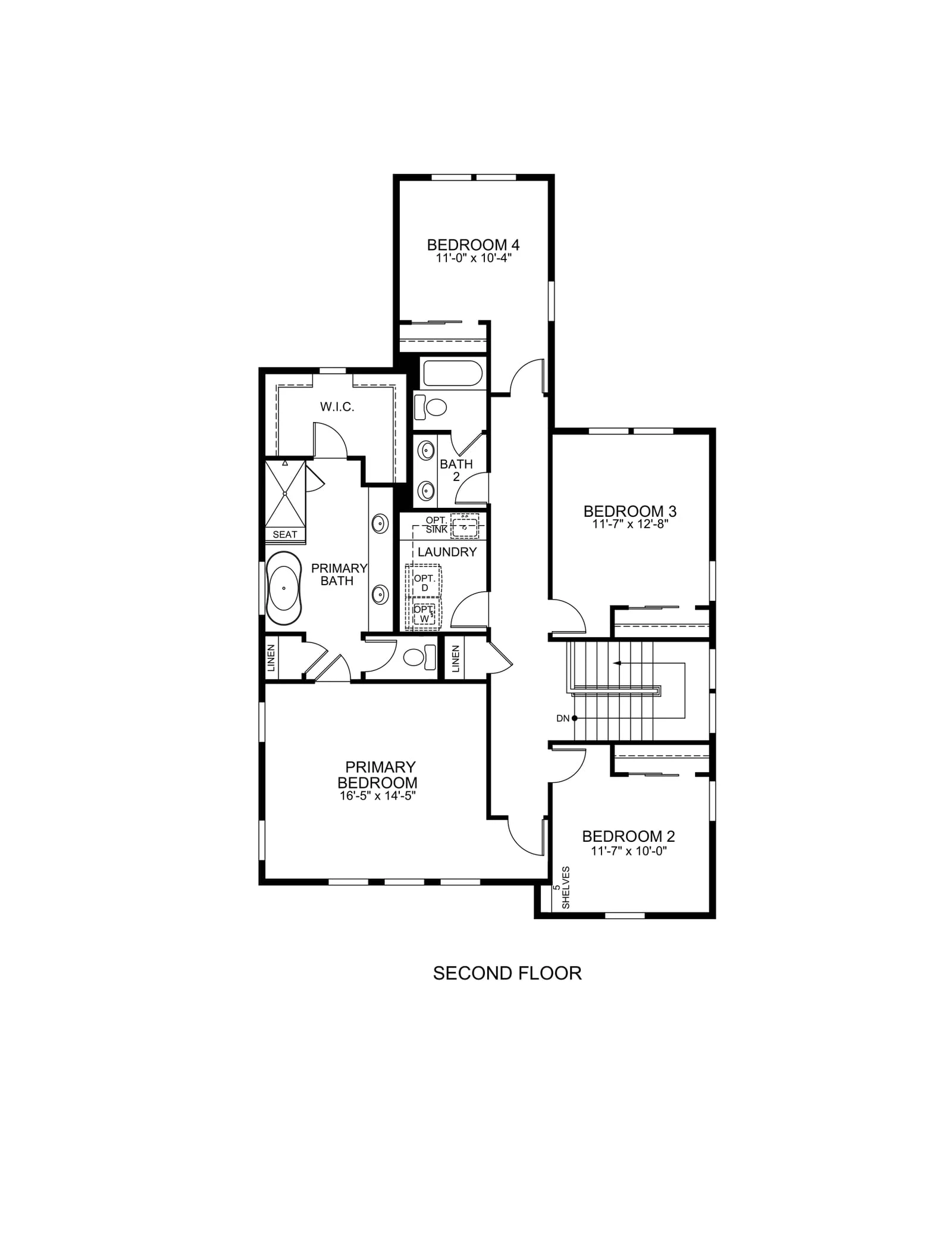The Serenade floor plan 2