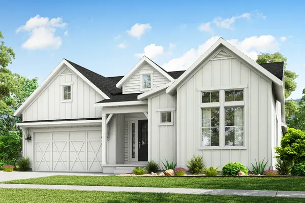 Avalon home exterior, ELEVATION A (FARMHOUSE) at Westerly