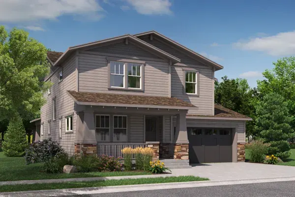 Canyon home exterior, Craftsman Elevation at Arras Park
