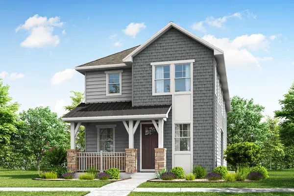 Flatiron home exterior, ELEVATION C (WESTERN SHINGLE) at Painted Prairie