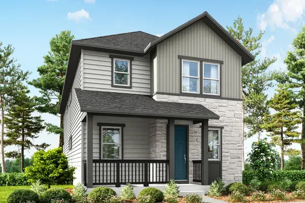 Flatiron home exterior, Elevation H Hill Country at Painted Prairie