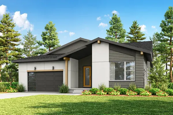Glen Eyrie home exterior, ELEVATION B (CONTEMPORARY) at Jackson Creek