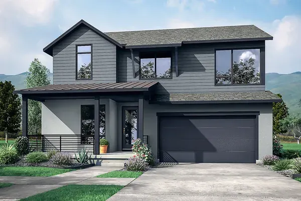 Harmony home exterior, Context-E at West Grange