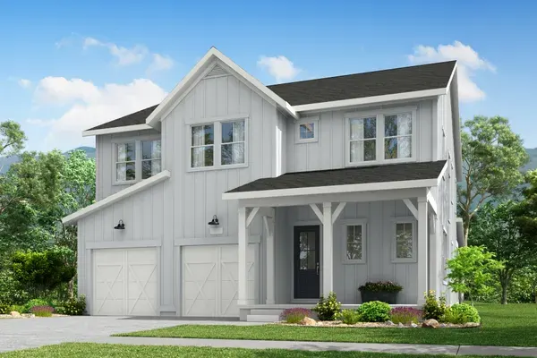 Haven home exterior, ELEVATION A (FARMHOUSE) at Westerly