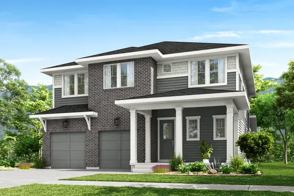 Haven home exterior, ELEVATION D (FOURSQUARE) at Westerly