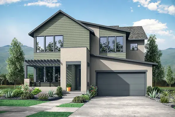 Interlude home exterior, Context-E at West Grange