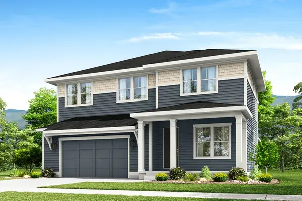 Legacy home exterior, ELEVATION D (FOURSQUARE) at Westerly