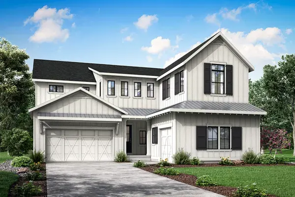 Luxe home exterior, ELEVATION A (FARMHOUSE) at Westerly
