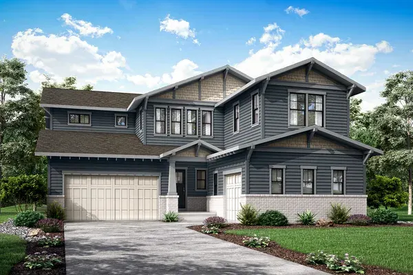 Luxe home exterior, CELEVATION B (CRAFTSMAN) at Westerly