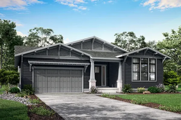 Pinnacle home exterior, ELEVATION B (CRAFTSMAN) at Westerly
