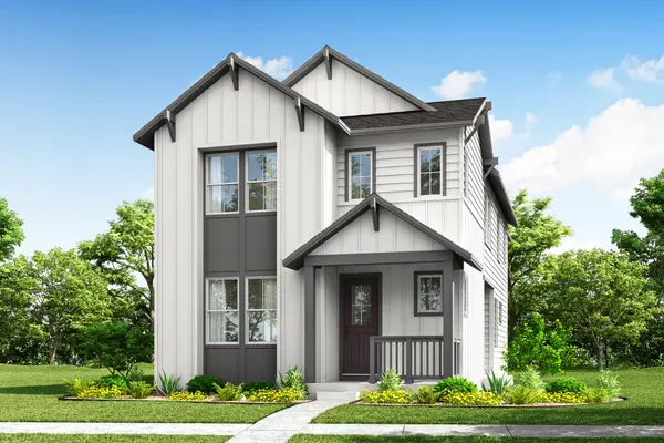 Princeton home exterior, ELEVATION A (FARMHOUSE) at Painted Prairie