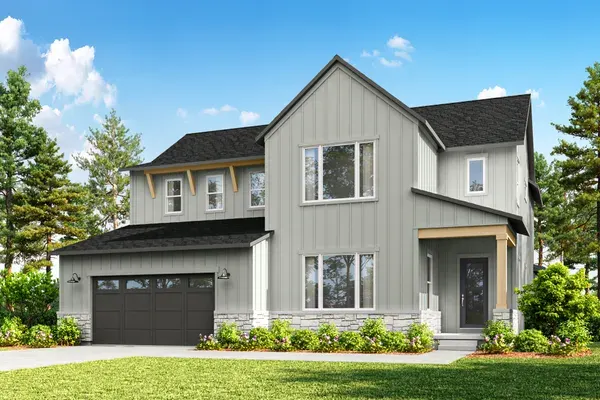 Redstone home exterior, ELEVATION A (FARMHOUSE) at Jackson Creek