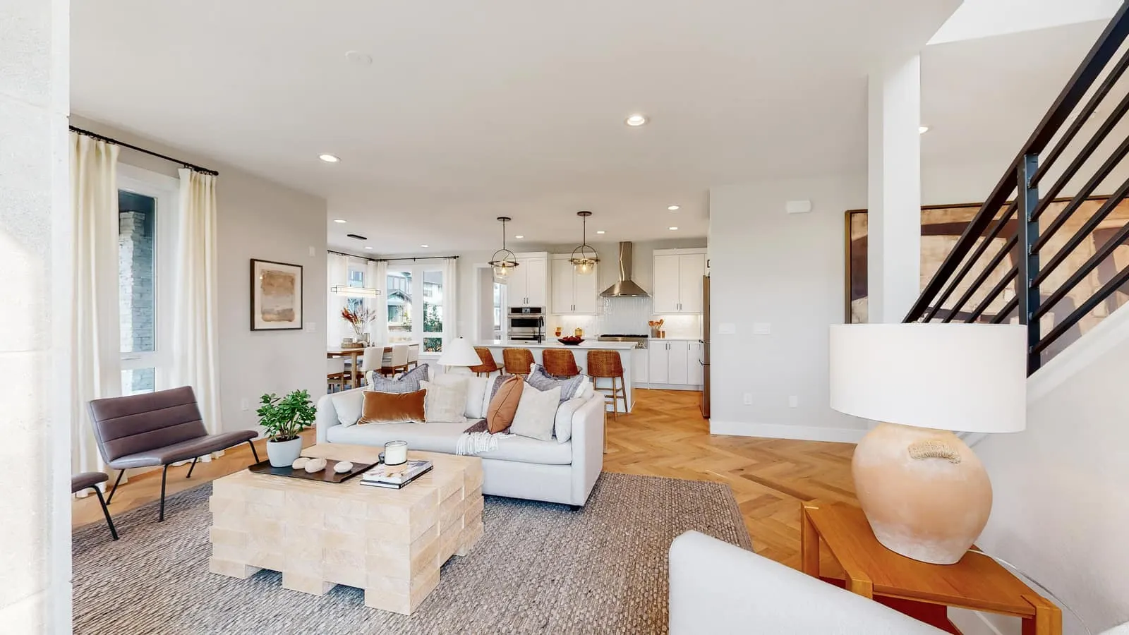Living room seating area at West Grange in Longmont, CO 80503