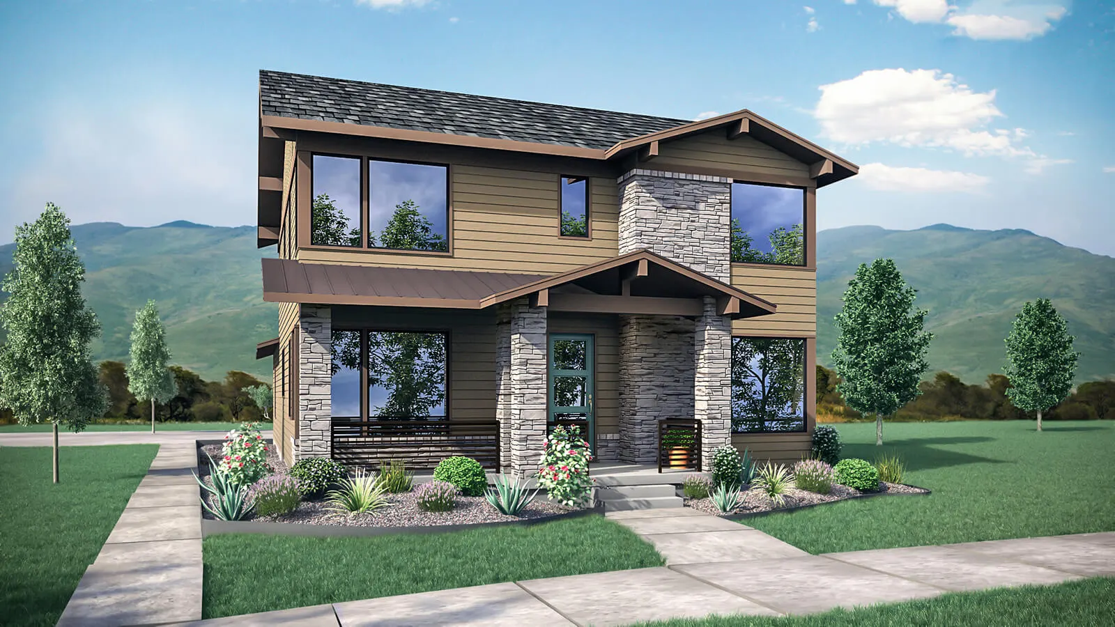 The Serenade collection home design at West Grange in Longmont, CO 80503