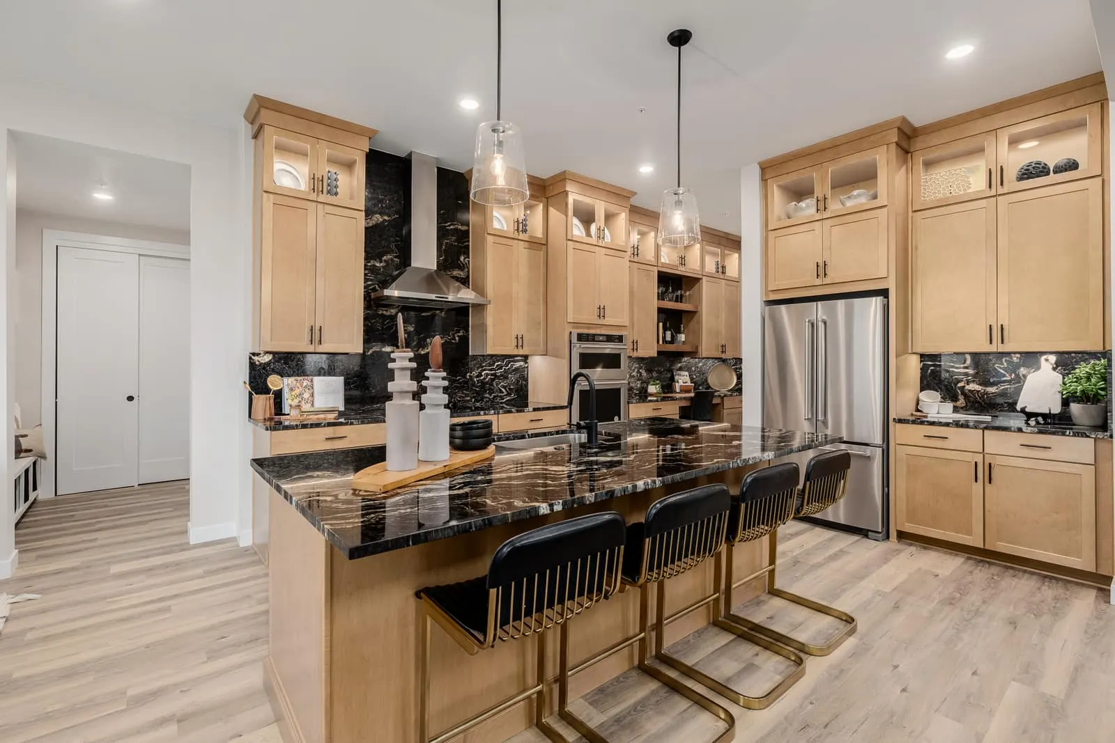 Kitchen island with seating at Westerly in Erie, CO 80516